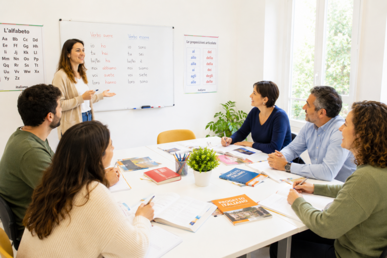 partecipanti al corso di lingua e cultura italiana